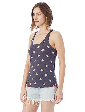Women's Meegs Printed Racerback Eco-Jersey™ Tank - Stars