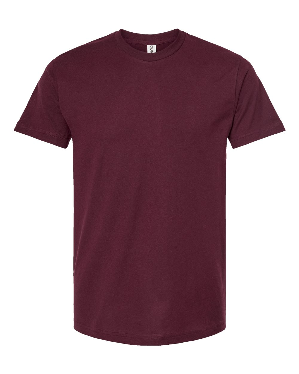 Unisex Fine Jersey Tee - Burgundy