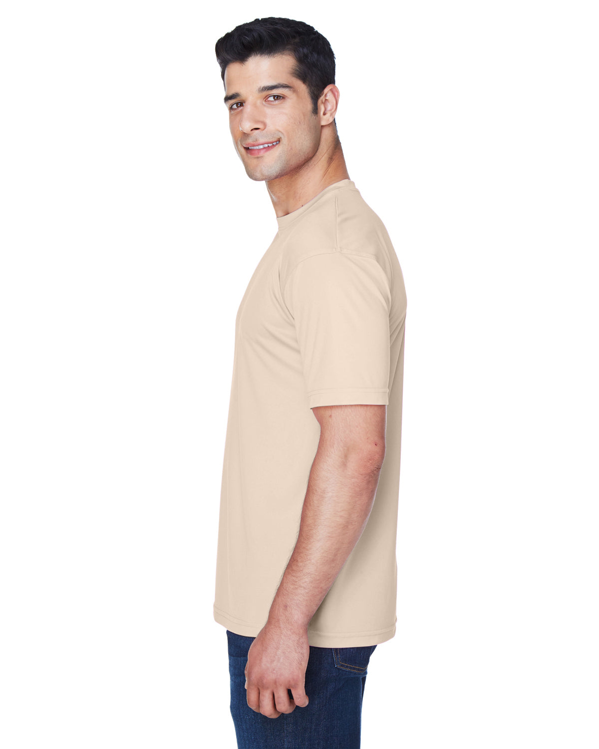Men's Cool & Dry Sport Performance Interlock T-Shirt - Sand