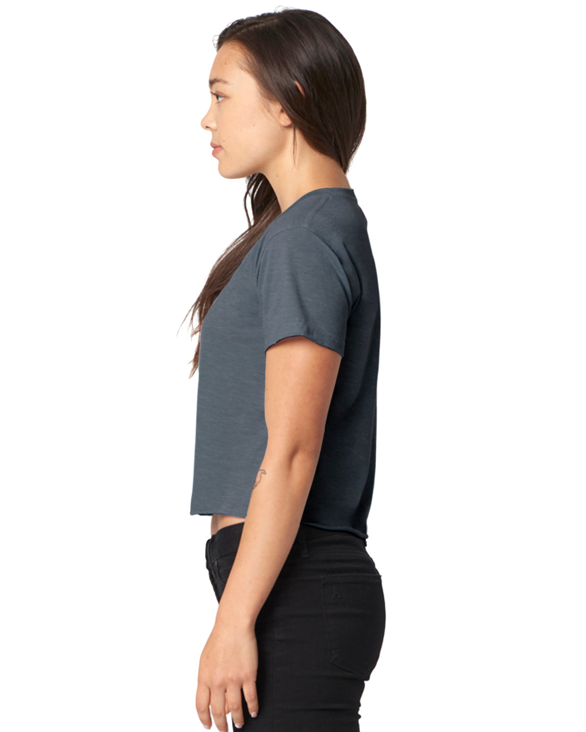 Women's Festival Cali Crop T-Shirt - Antique Denim