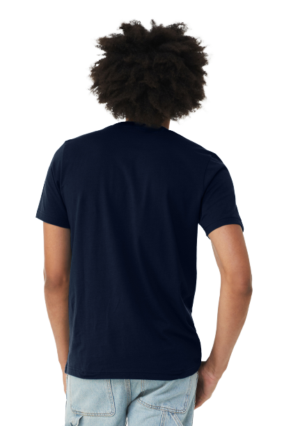 Unisex Heather CVC T-Shirt - Solid Navy Blend