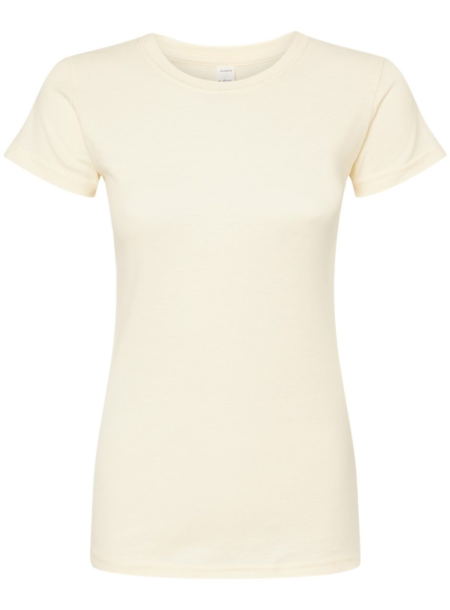 Women's Slim Fit Fine Jersey Tee - Natural