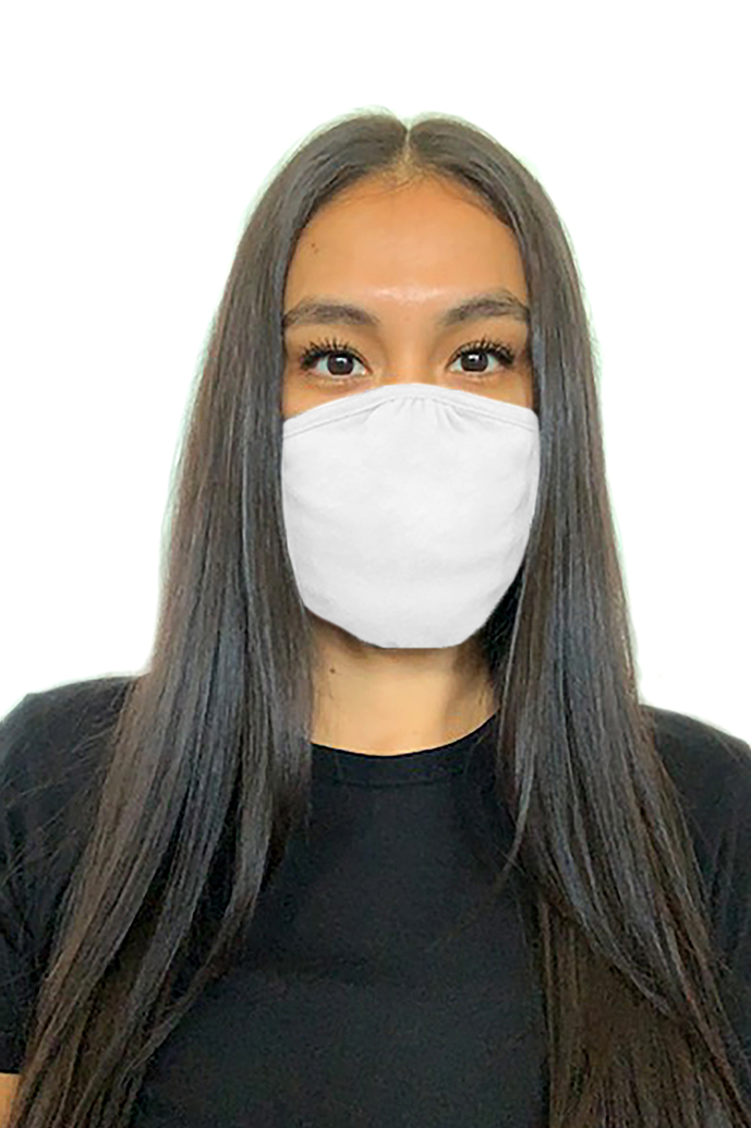 48 Pack - Next Level Unisex Eco Performance Face Cover - White