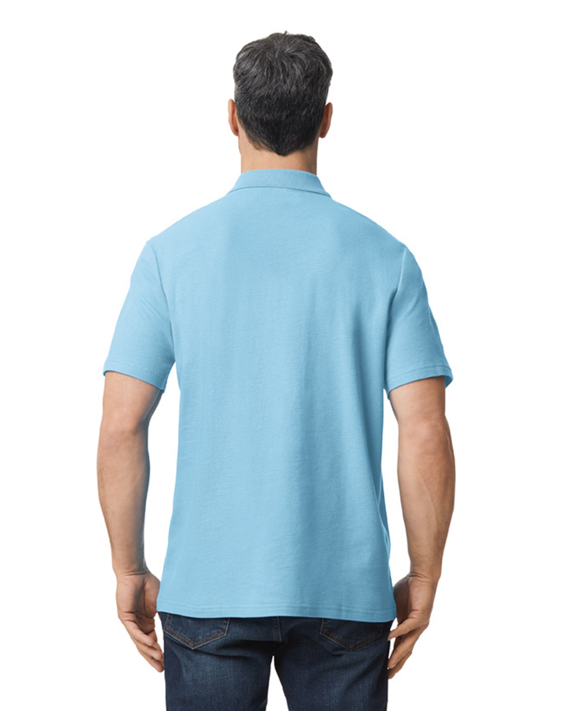 Softstyle Unisex Pique Polo - Light Blue