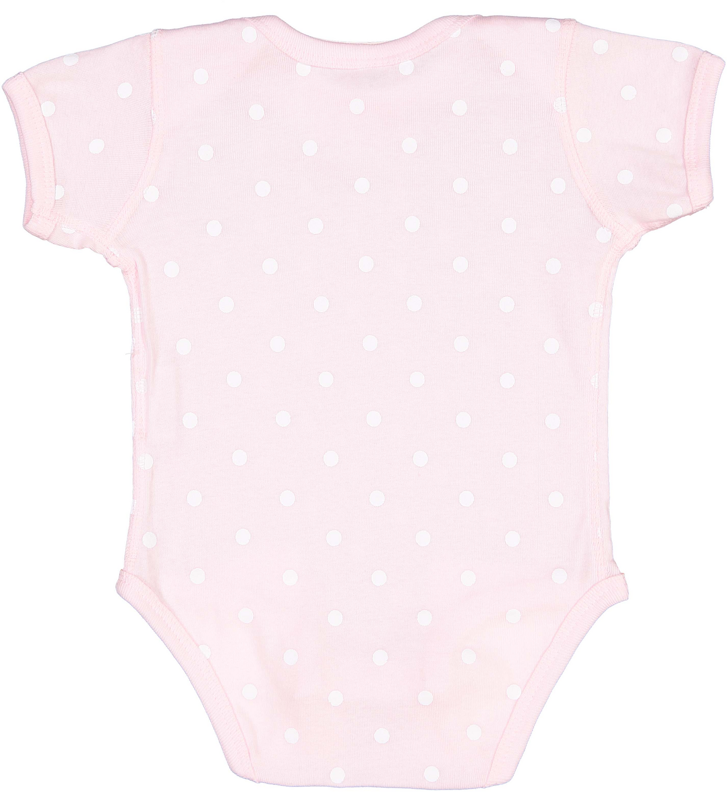 Infant Baby Rib Bodysuit - Ballerina / White Dt