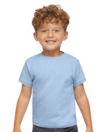 Toddler Cotton Jersey T-Shirt - Light Blue