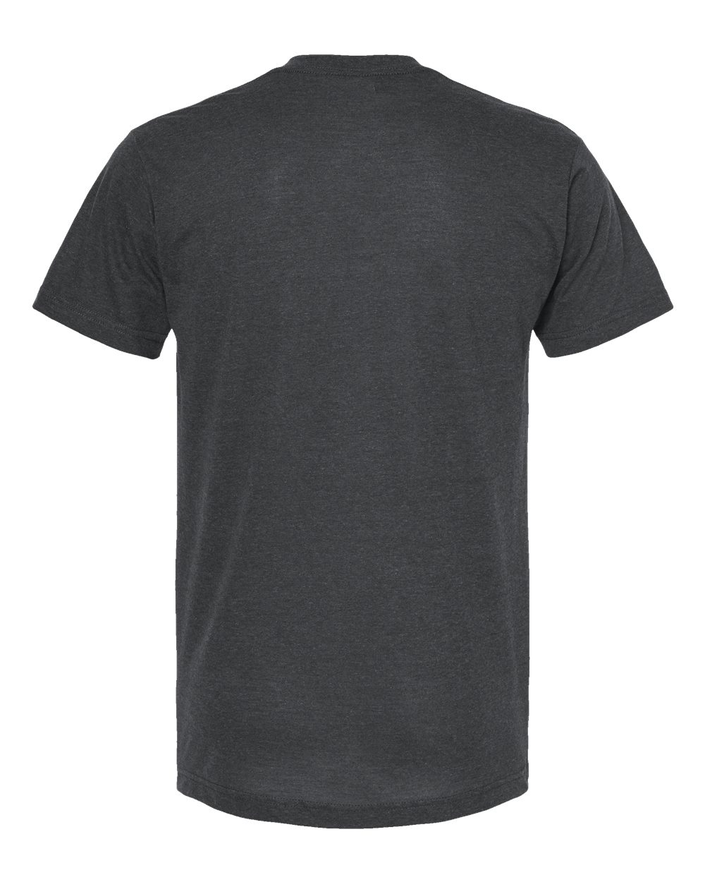 Unisex Poly-Rich V-Neck Tee - Heather Charcoal