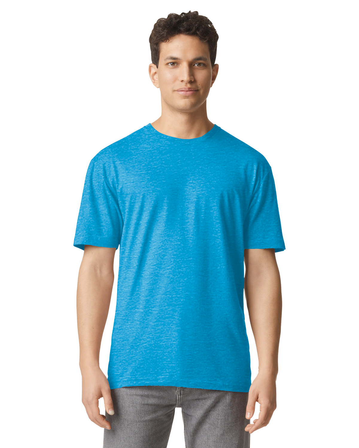 Light Cotton T-Shirt - Heather Sapphire