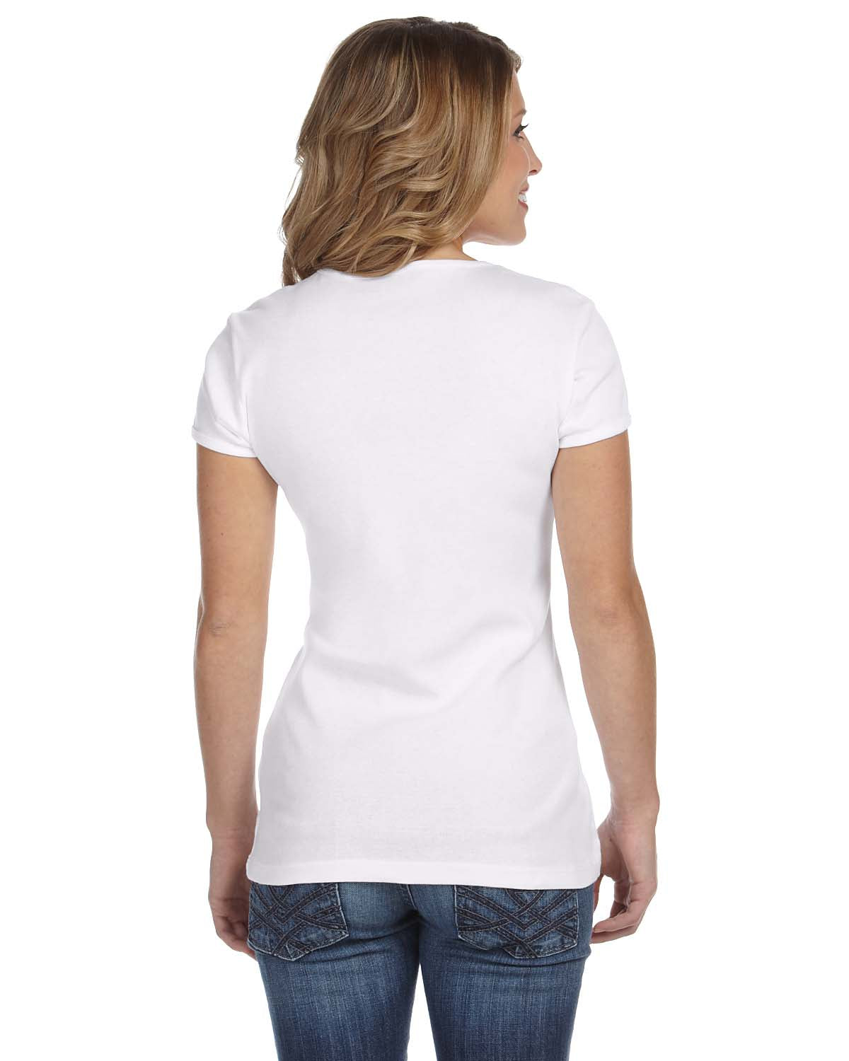 Women's Baby Rib Short-Sleeve T-Shirt - White