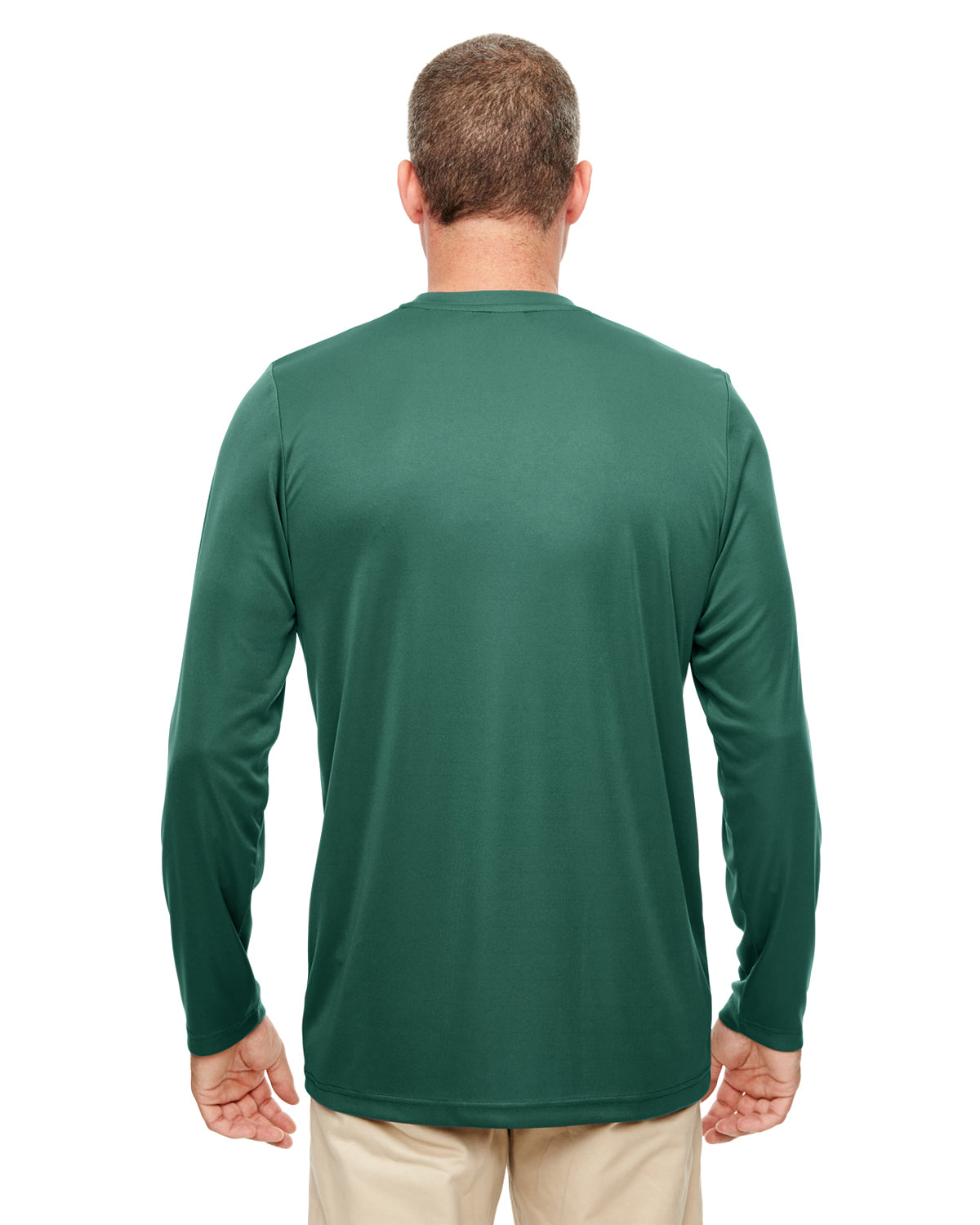 Men's Cool & Dry Performance Long-Sleeve Top - Forest Green