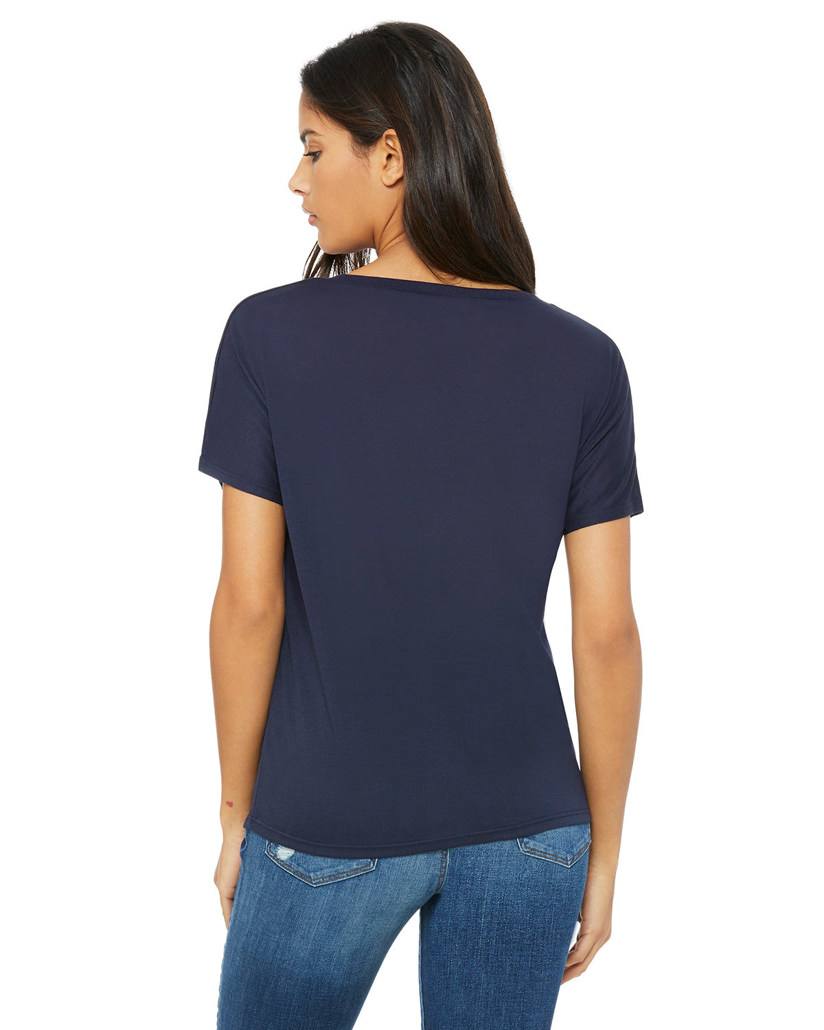 Women's Slouchy V-Neck T-Shirt - Midnight