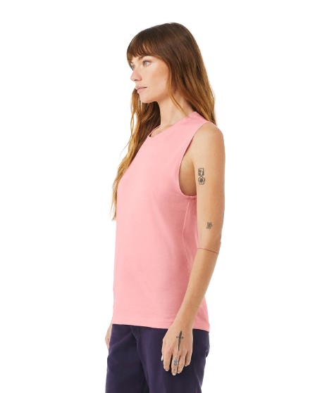 Unisex Jersey Muscle Tank - Pink