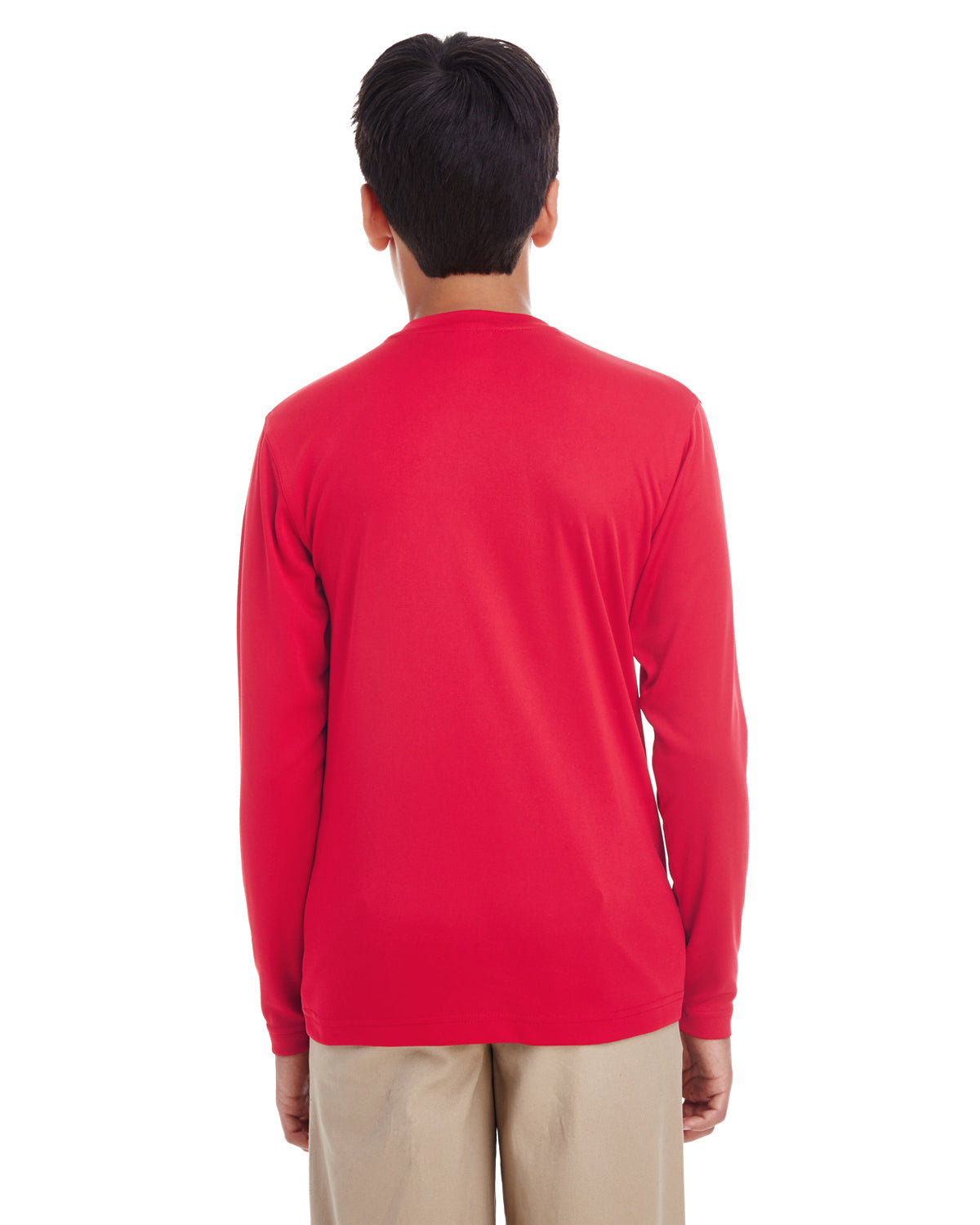 Youth Cool & Dry Performance Long-Sleeve Top - Red
