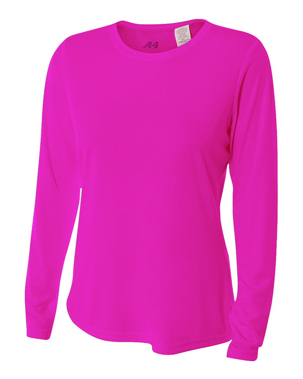 Women's Long Sleeve Cooling Performance Crew Shirt - Fuchsia