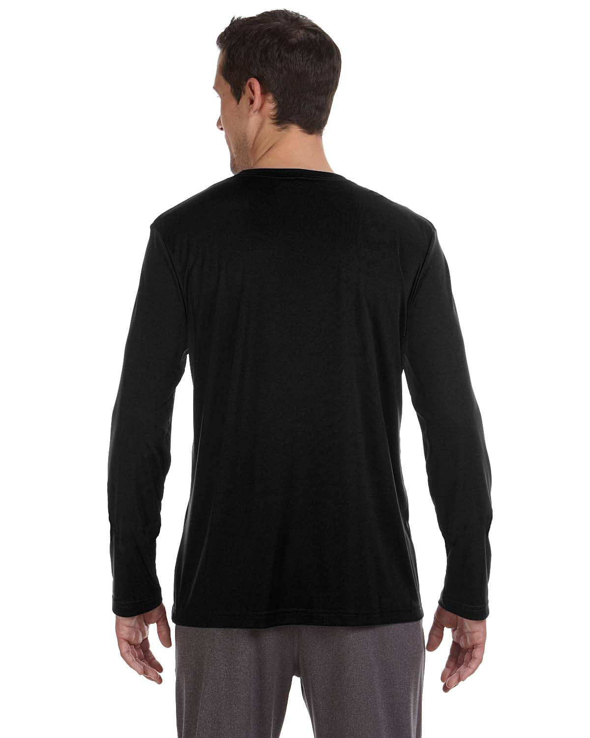 Unisex Performance Long-Sleeve T-Shirt - Black
