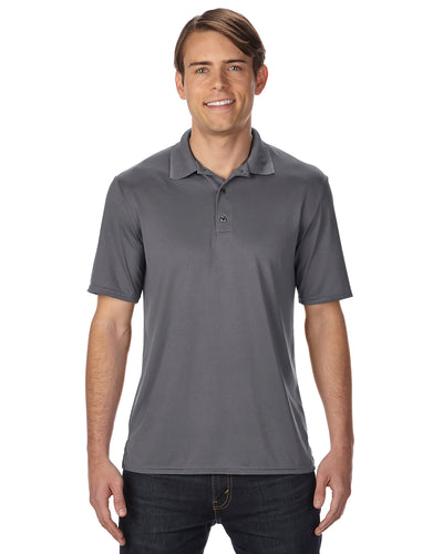 Unisex Performance® Jersey Polo - Marble Charcoal