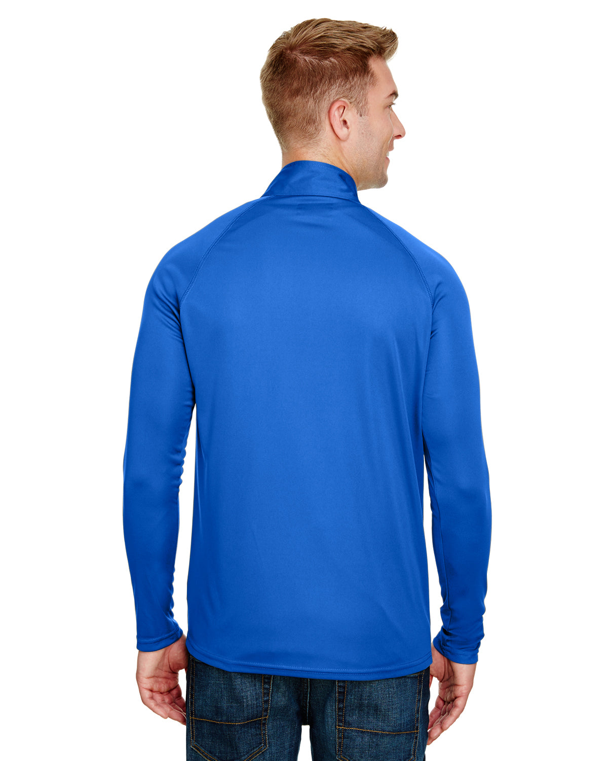 Unisex Daily Polyester 1/4 Zip - Royal