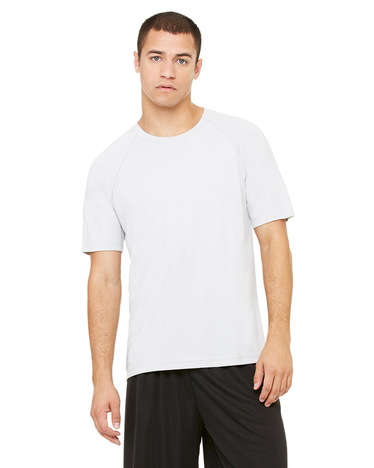 Unisex Performance Short-Sleeve Raglan T-Shirt - Sport Silver