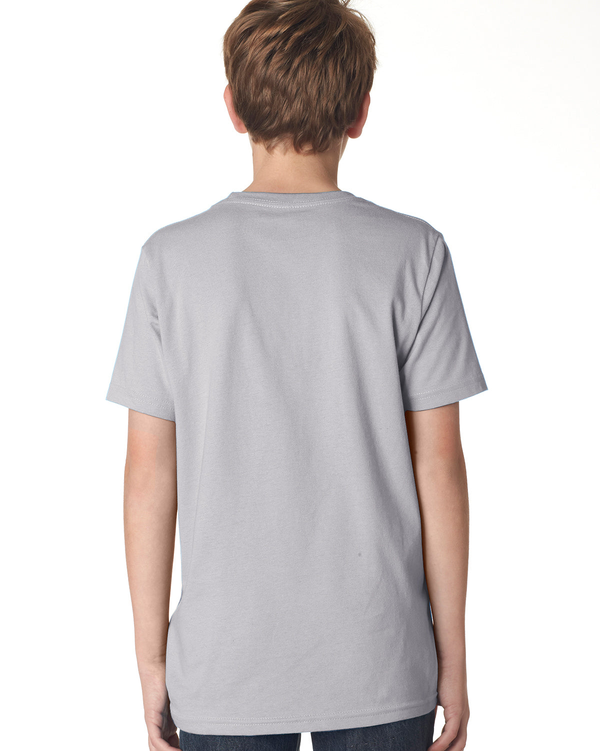 Youth Cotton Crew - Light Gray