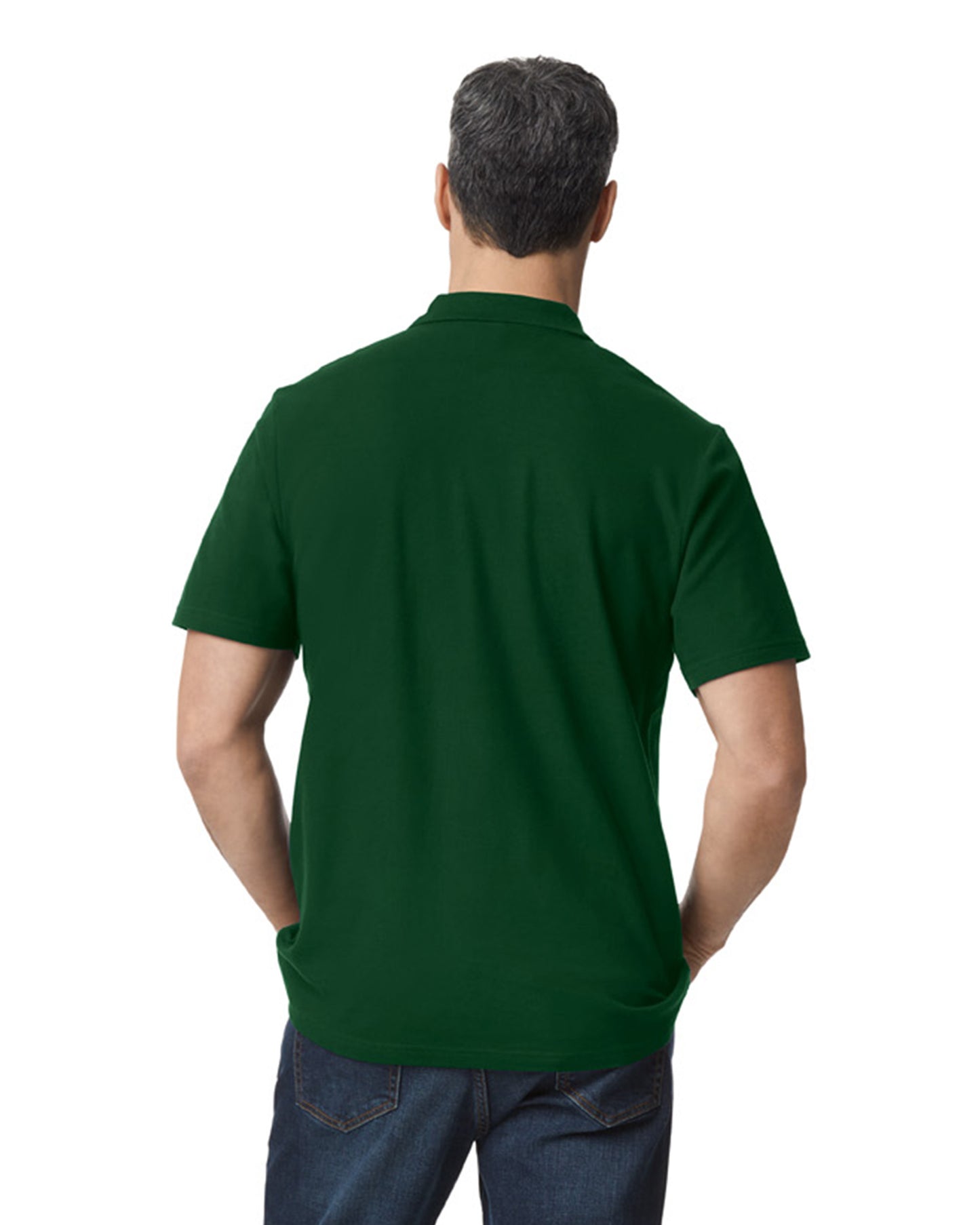 Softstyle Unisex Pique Polo - Forest Green
