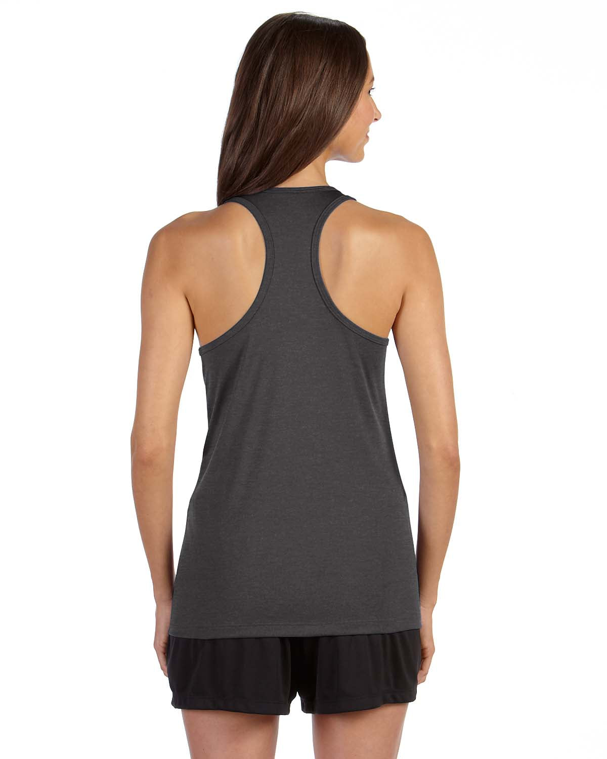 Women's Performance Racerback Tank - Dark Gray Heather