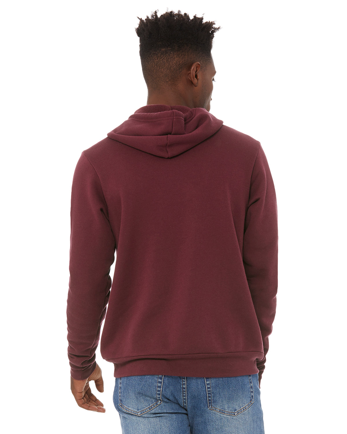 Unisex Sponge Fleece Pullover Hoodie - Maroon