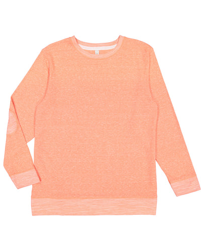 Harborside Melange French Terry Pullover - Papaya Melange