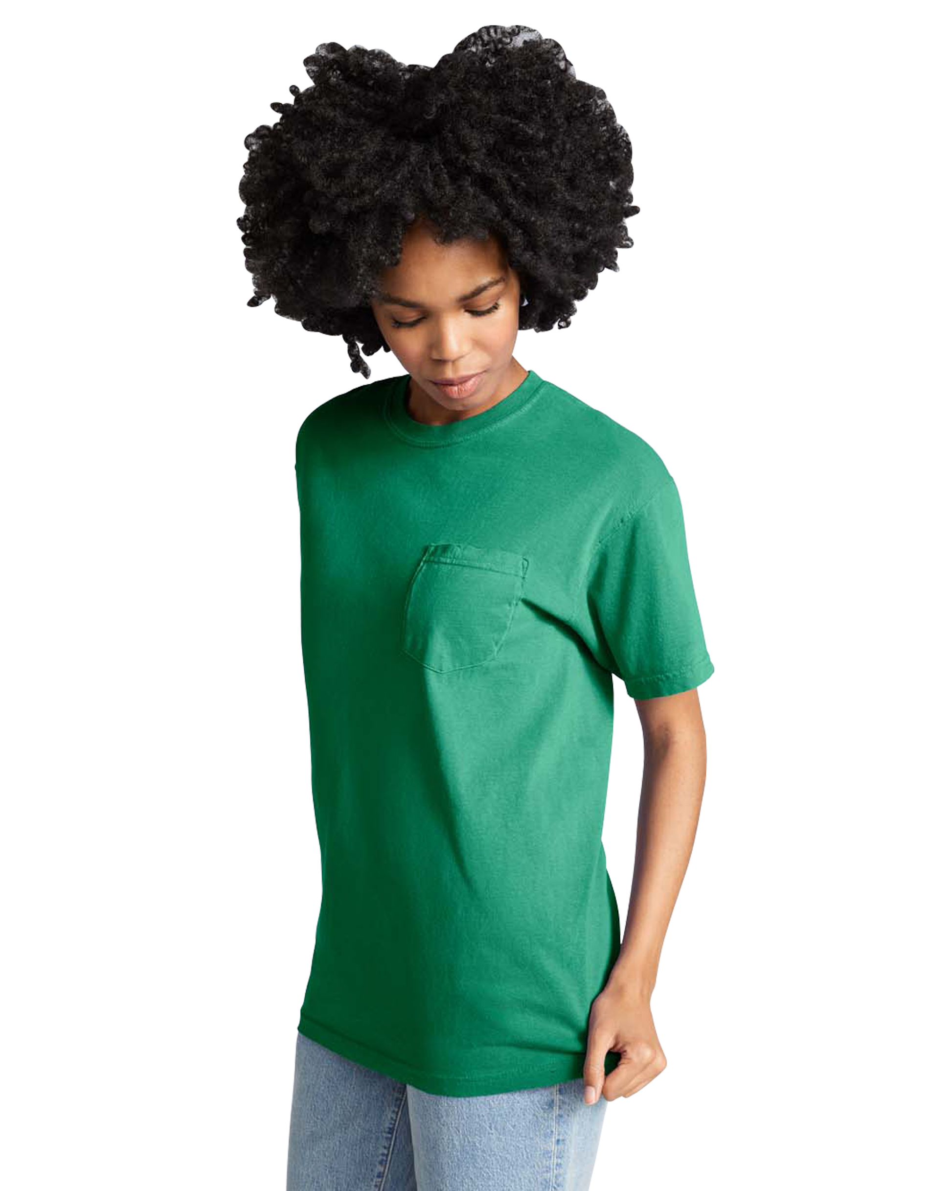 Unisex Heavyweight RS Pocket T-Shirt - Grass