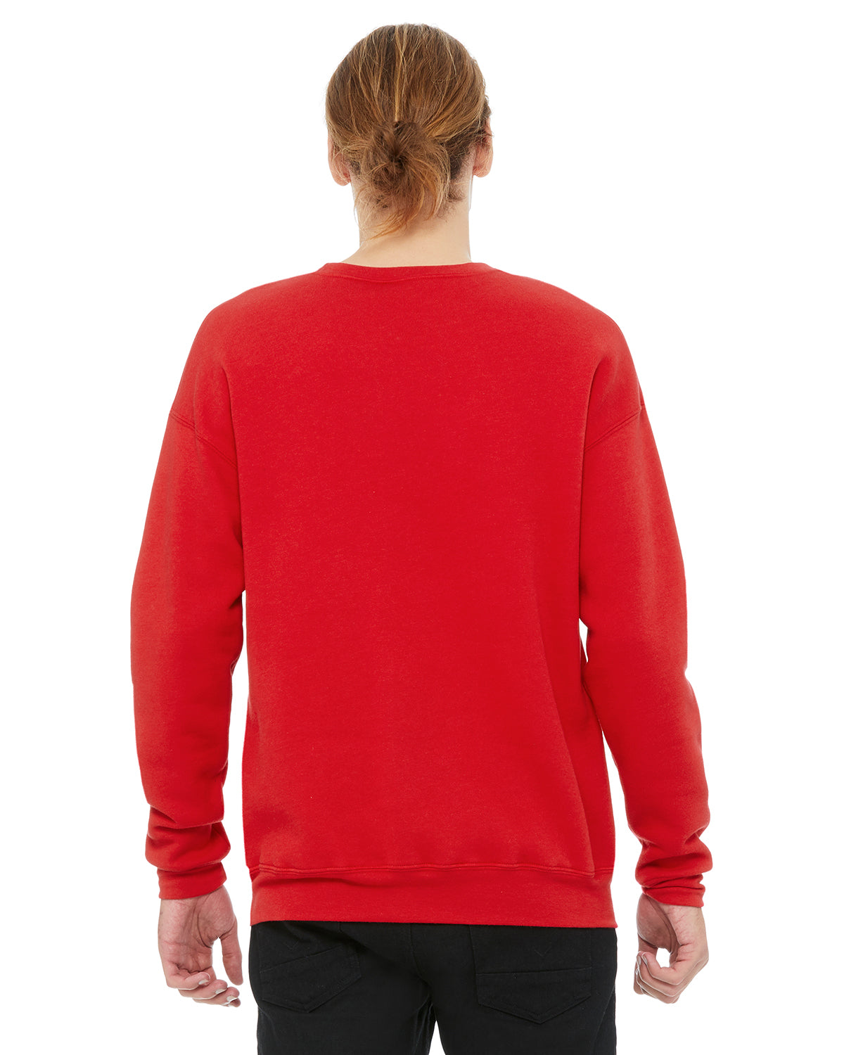 Unisex Drop Shoulder Fleece - Red
