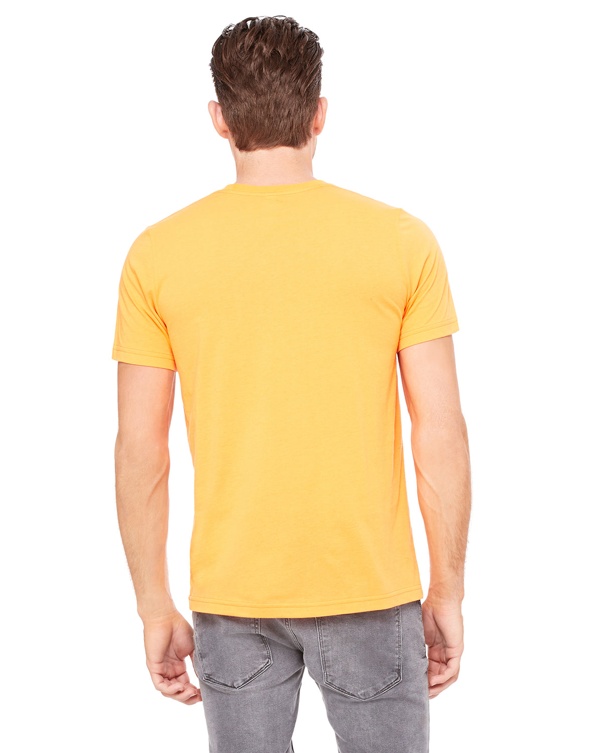 Unisex Poly-Cotton Short-Sleeve T-Shirt - Neon Orange