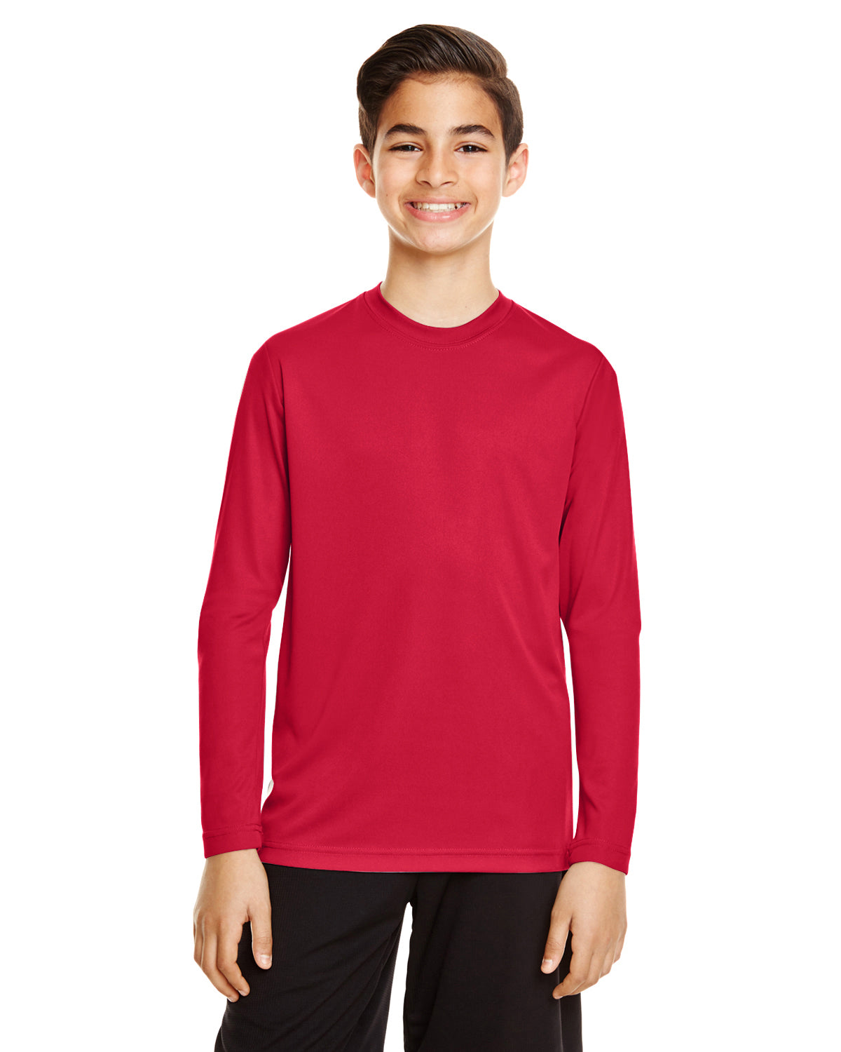 Youth Zone Performance Long-Sleeve T-Shirt - Sport Red