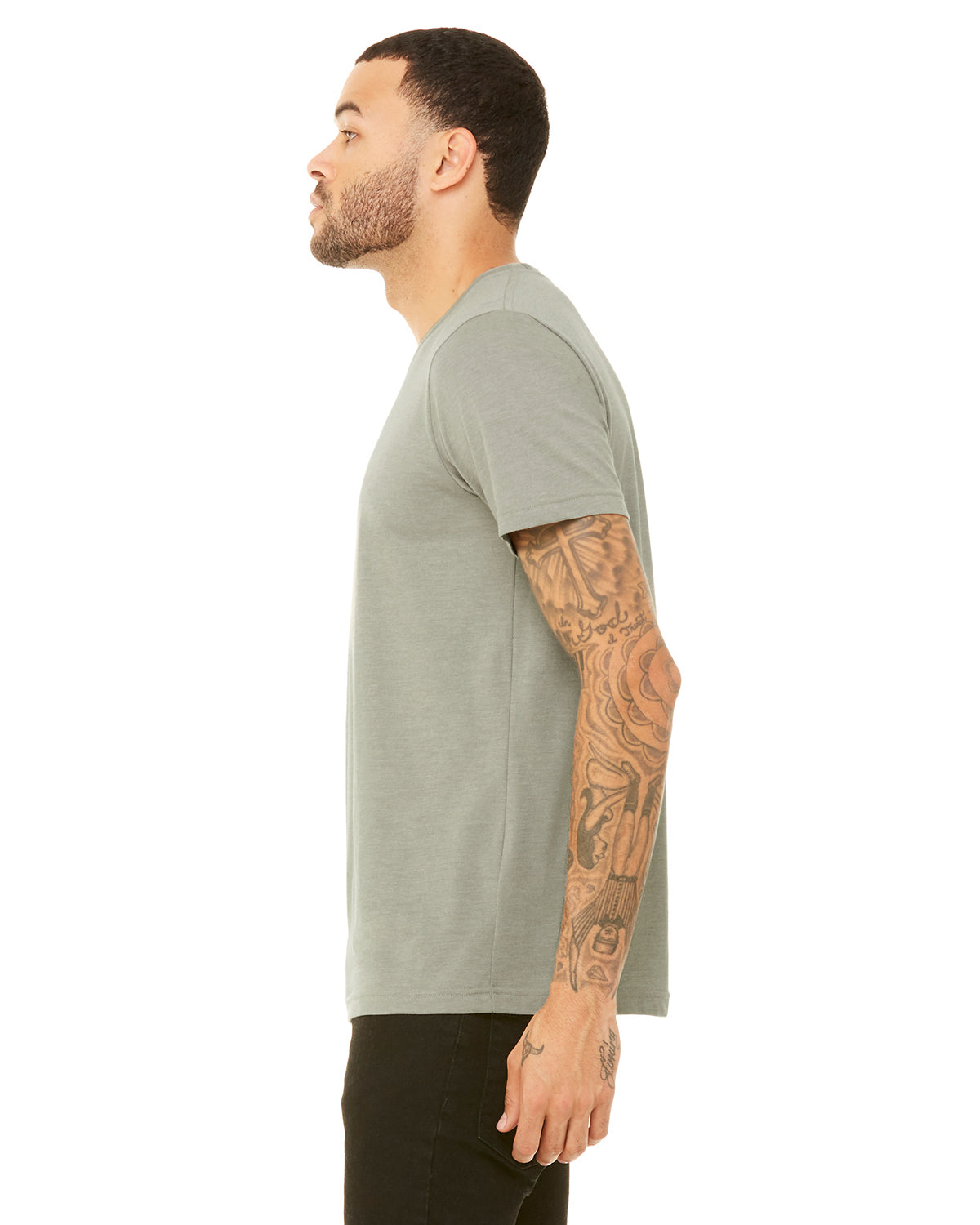 Unisex Heather CVC T-Shirt - Heather Stone