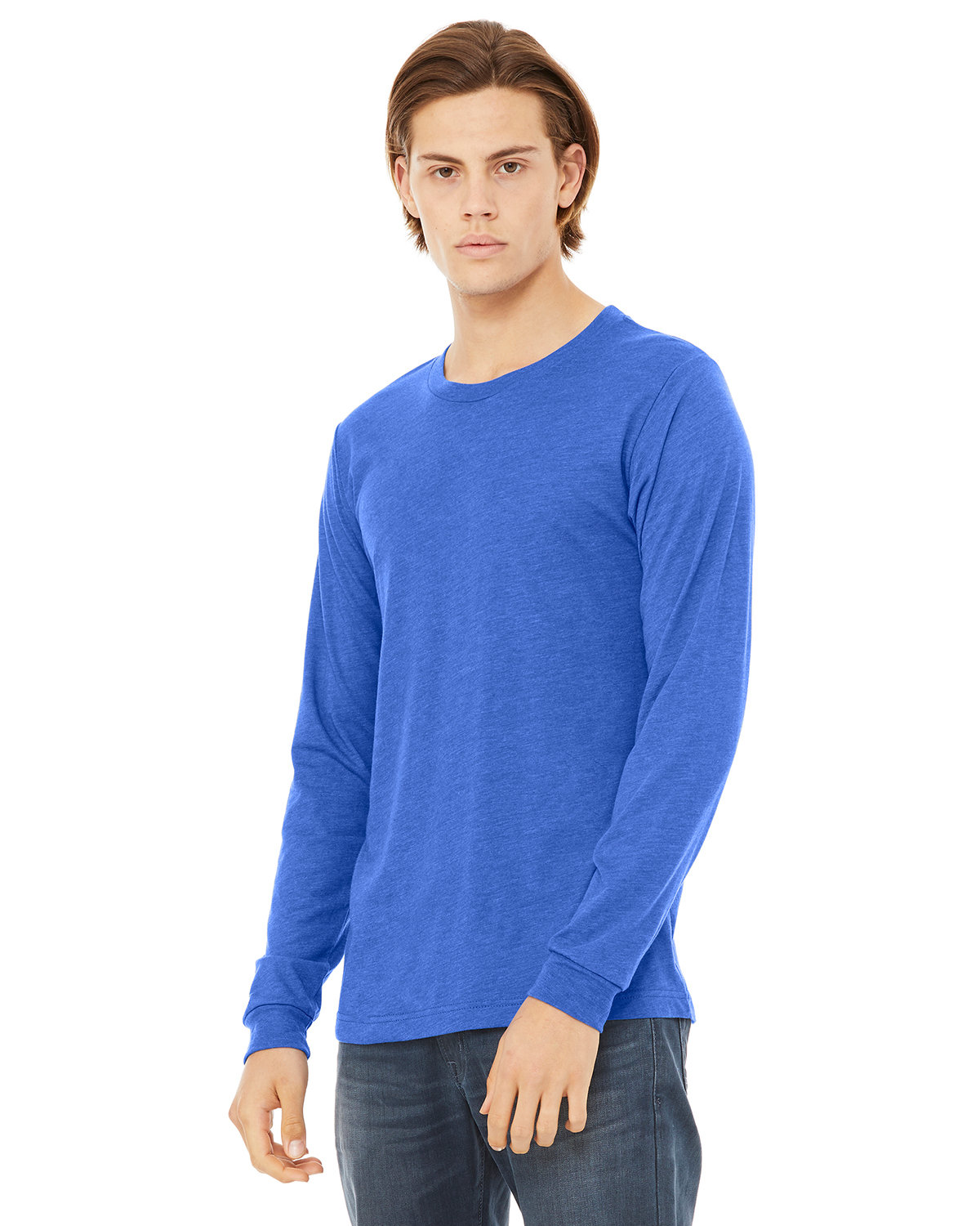 Unisex Jersey Long-Sleeve T-Shirt - True Royal Triblend