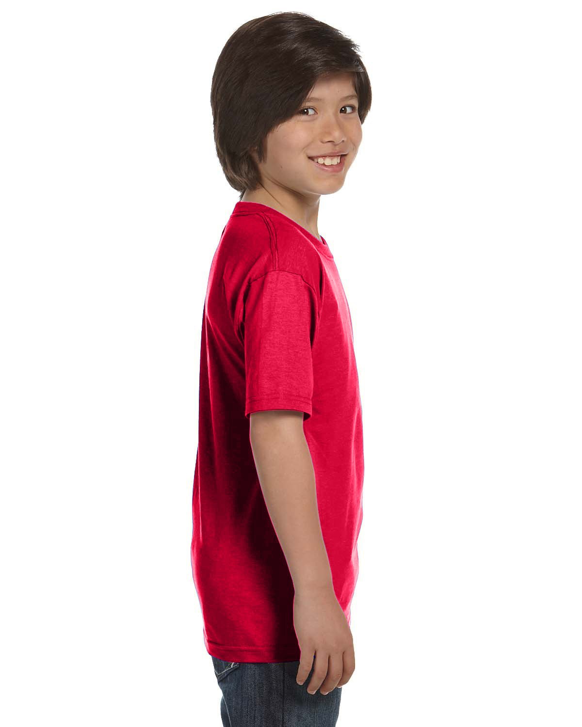 Youth 50/50 T-Shirt - Sport Scarlet Red