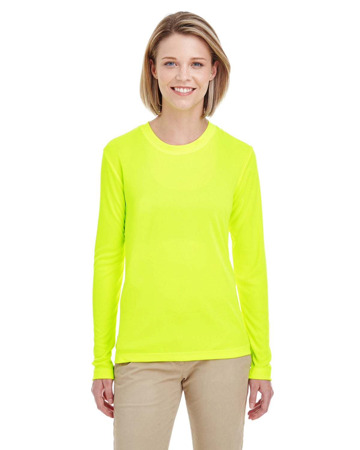 Women's Cool & Dry Performance Long-Sleeve Top - Bright Yellow