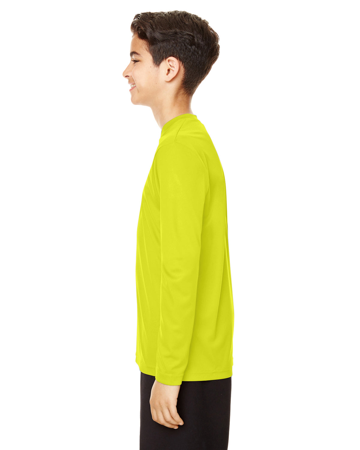 Youth Zone Performance Long-Sleeve T-Shirt - Safety Yellow