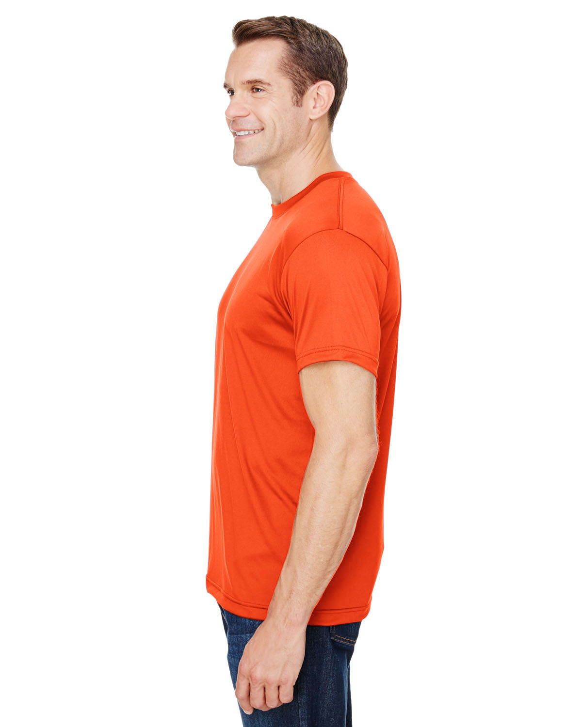 Unisex Polyester Performance T-Shirt - Bright Orange