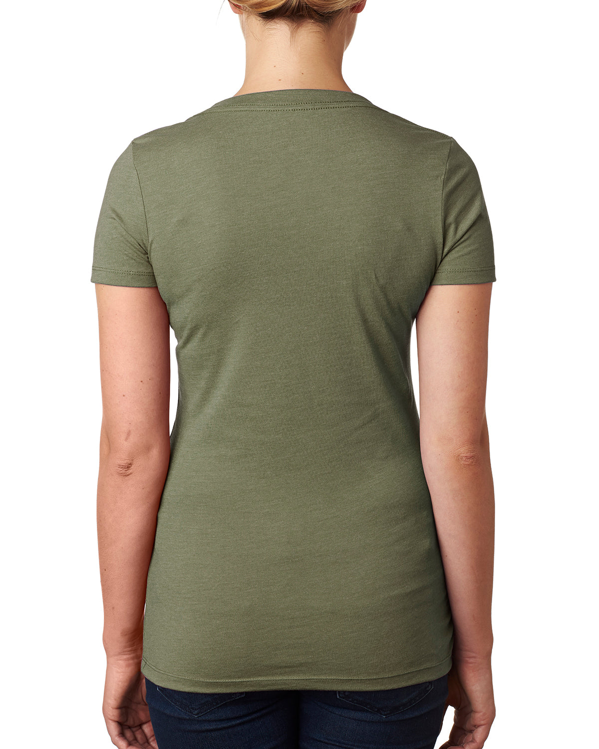 Women's CVC Deep V - Military Green