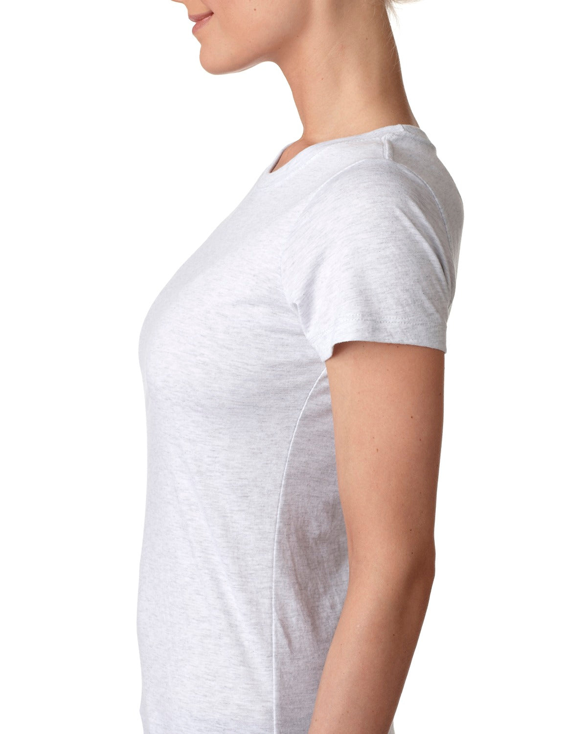 Women's Triblend Crew - Heather White