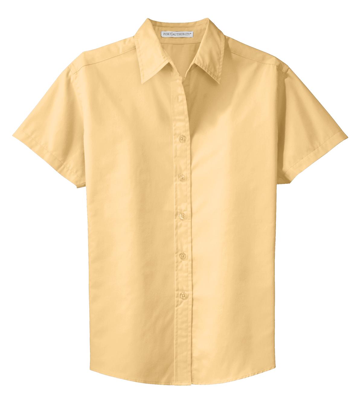 Women's Short Sleeve Easy Care Shirt - Yellow