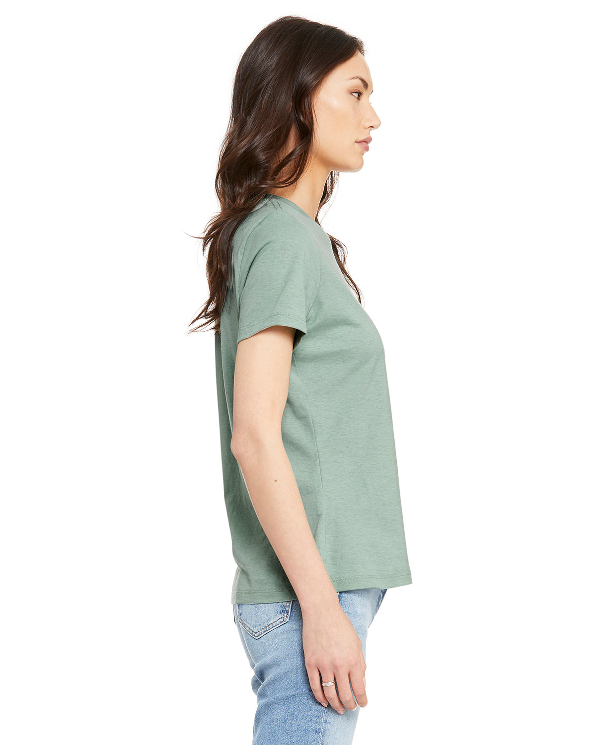 Women's Heathered Relaxed Jersey Short-Sleeve T-Shirt - Heather Prism Dusty Blue