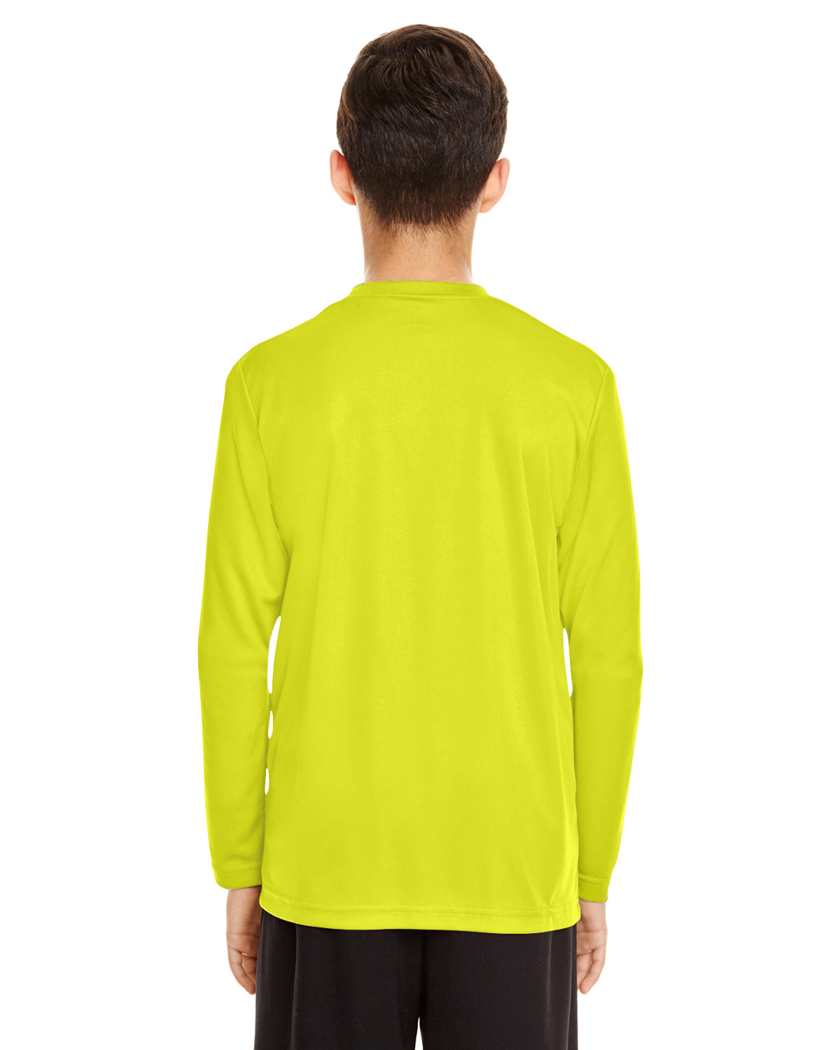 Youth Zone Performance Long-Sleeve T-Shirt - Safety Yellow
