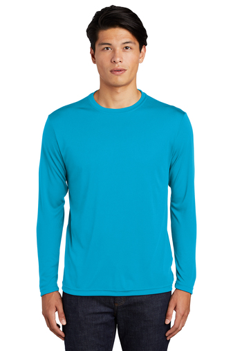Unisex Long Sleeve PosiCharge Competitor Tee - Atomic Blue
