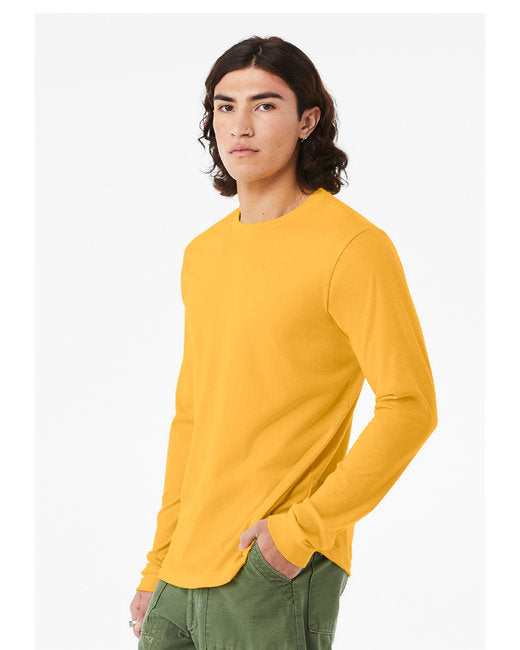 Unisex Jersey Long-Sleeve T-Shirt - Heather Mustard