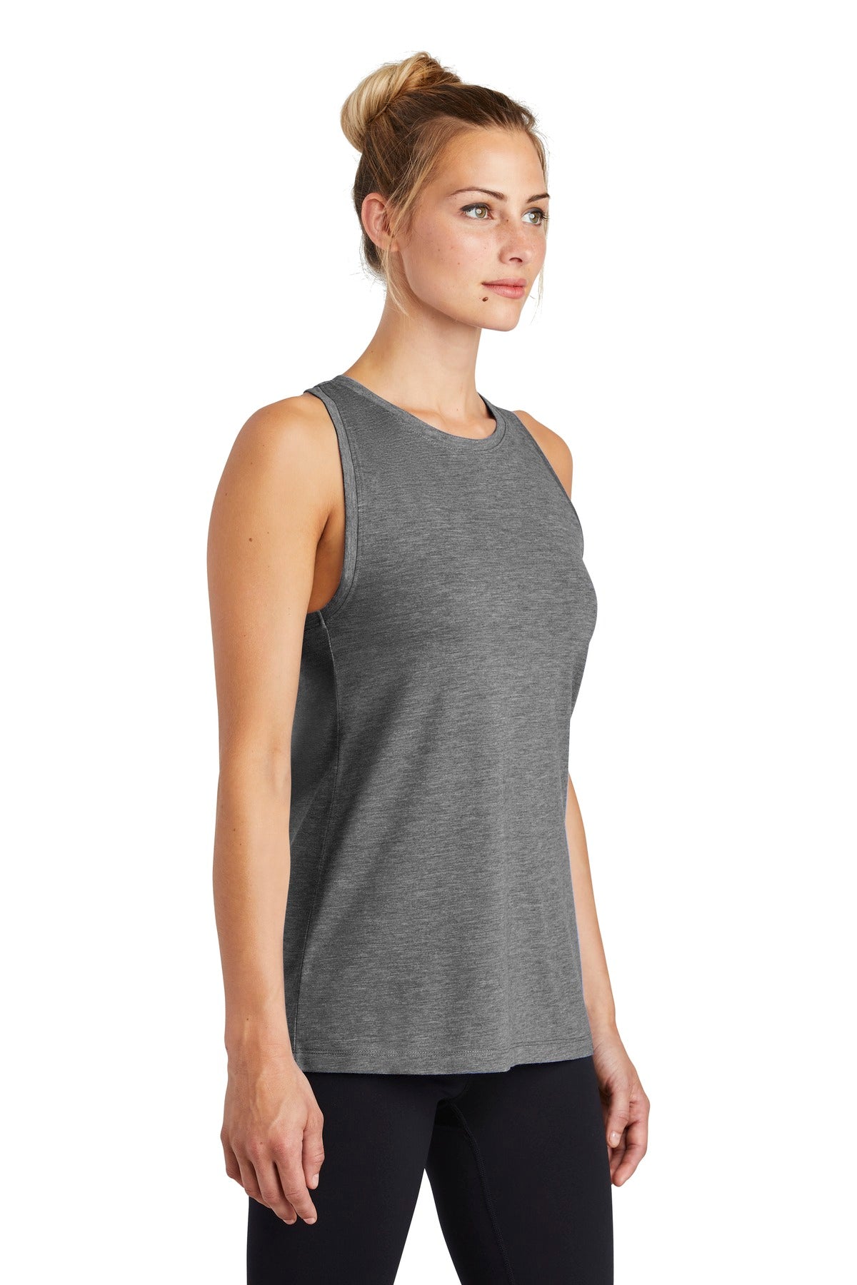 Women's PosiCharge Tri-Blend Wicking Tank - Dark Gray Heather