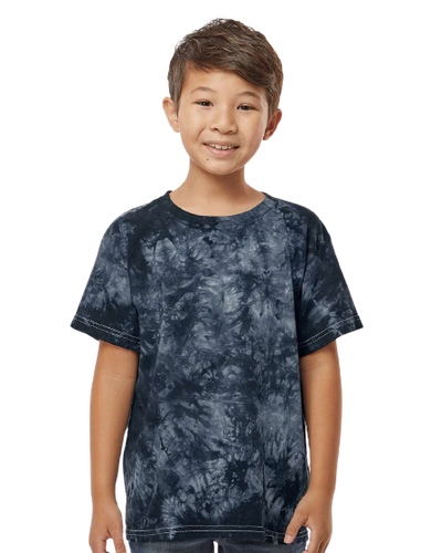 Youth Crystal Tie Dye T-Shirt - Black