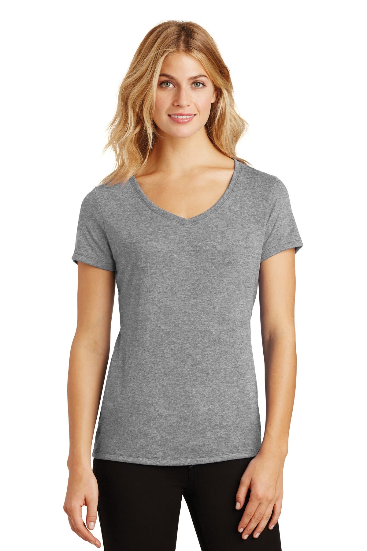 Women's Perfect Tri V-Neck Tee - Gray Frost