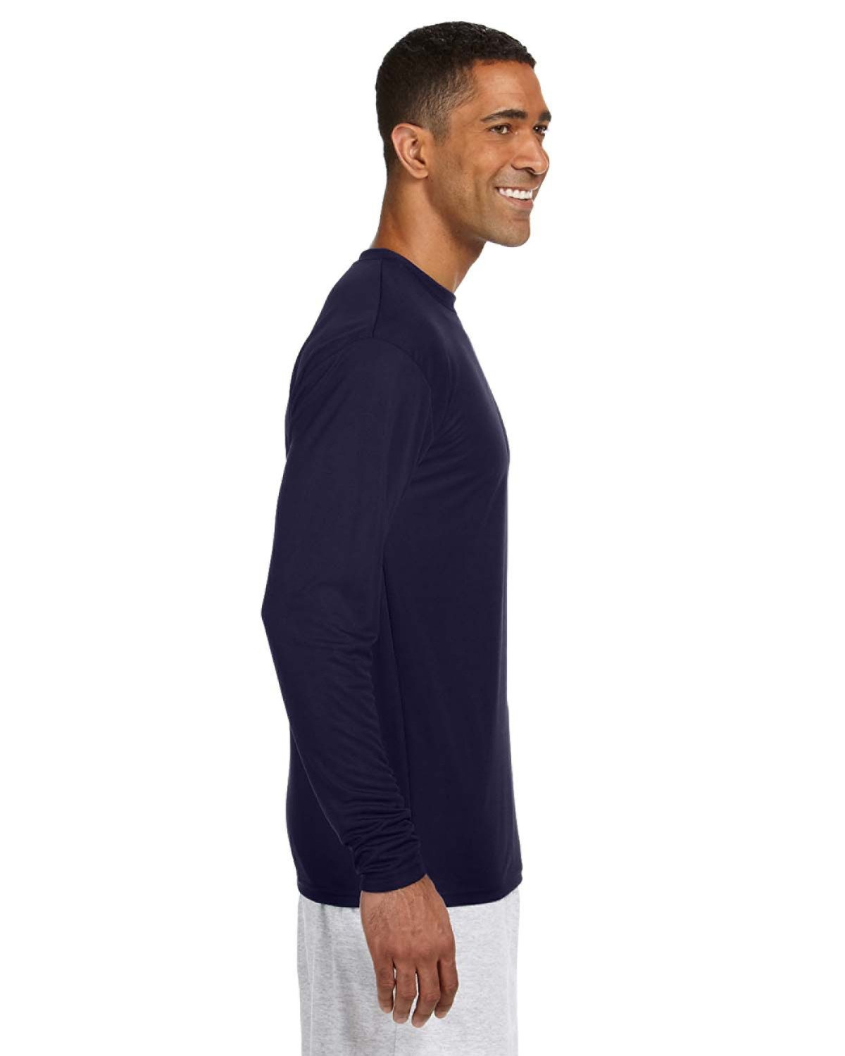 Men's Cooling Performance Long Sleeve T-Shirt - Navy