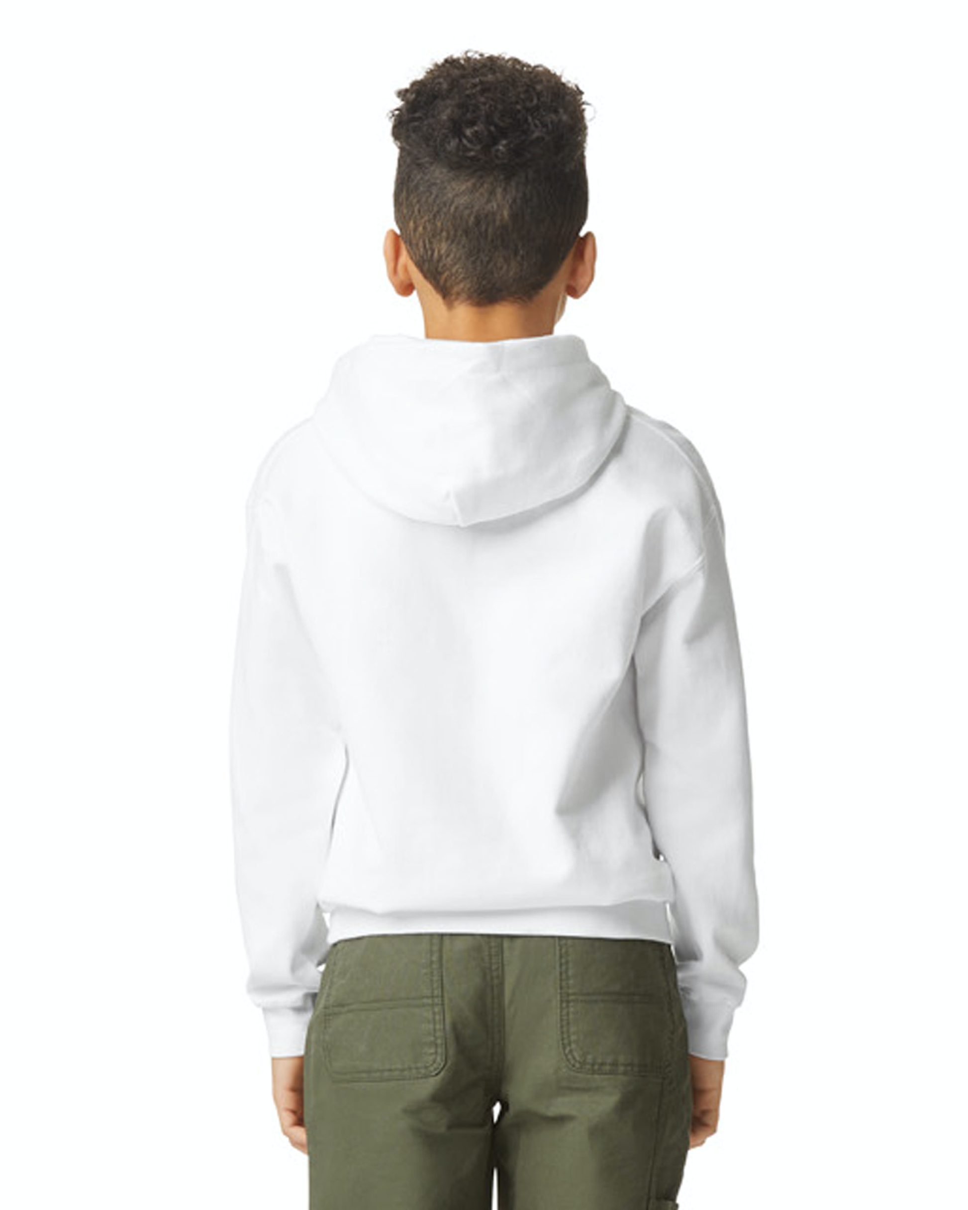 Youth Softstyle Midweight Fleece Hoodie - White