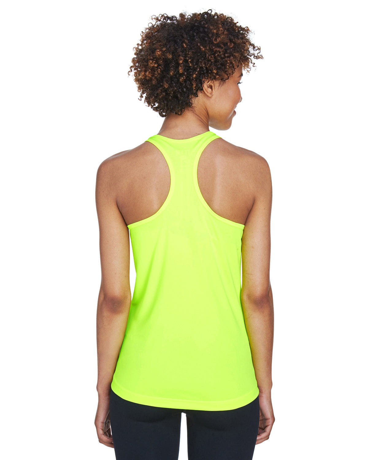 Women's Zone Performance Racerback Tank - Safety Yellow
